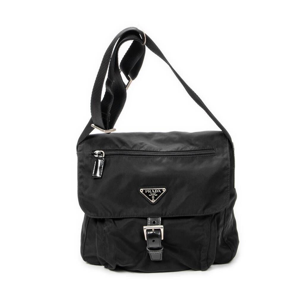 Prada Zip Buckle Messenger Bag Tessuto #311171P79B